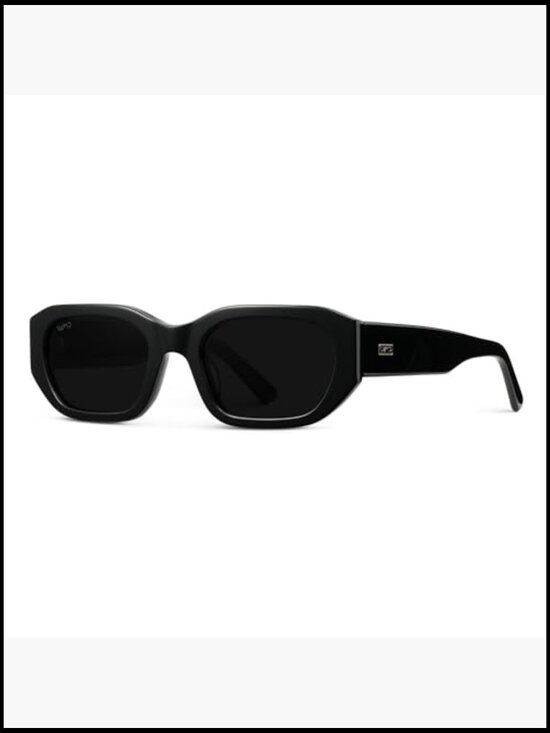 Women\'s Chunky Narrow Rectangular Polarized Sunglasses UV Protection Acetate main image 5